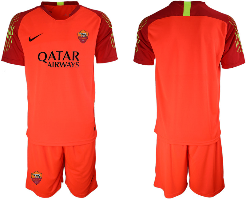 2019 20 Roma Orange Goalkeeper Soccer Jersey