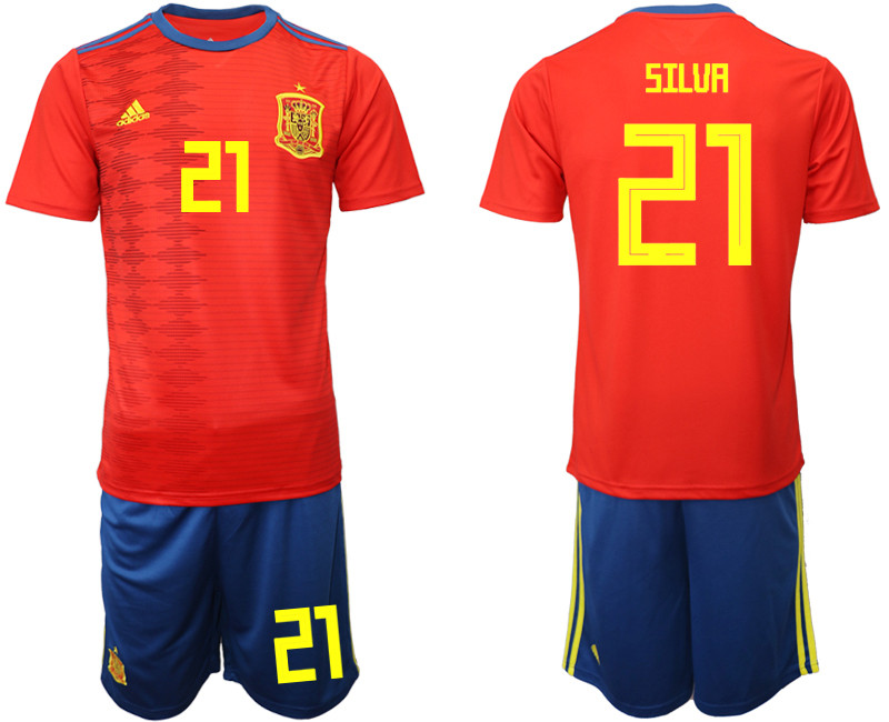 2019 20 Spain 21 SILUA Home Soccer Jersey