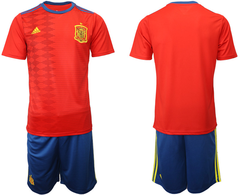 2019 20 Spain Home Soccer Jersey
