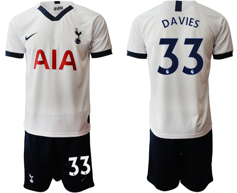 2019 20 Tottenham Hotspur 33 DAVIES Home Soccer Jersey