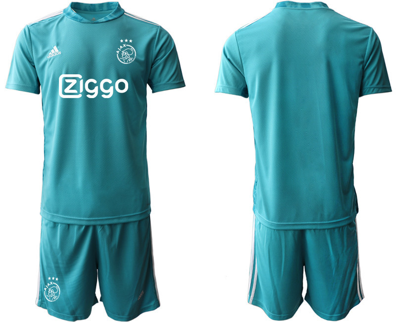 2020 21 AFC Ajax Blue Goalkeeper Soccer Jersey