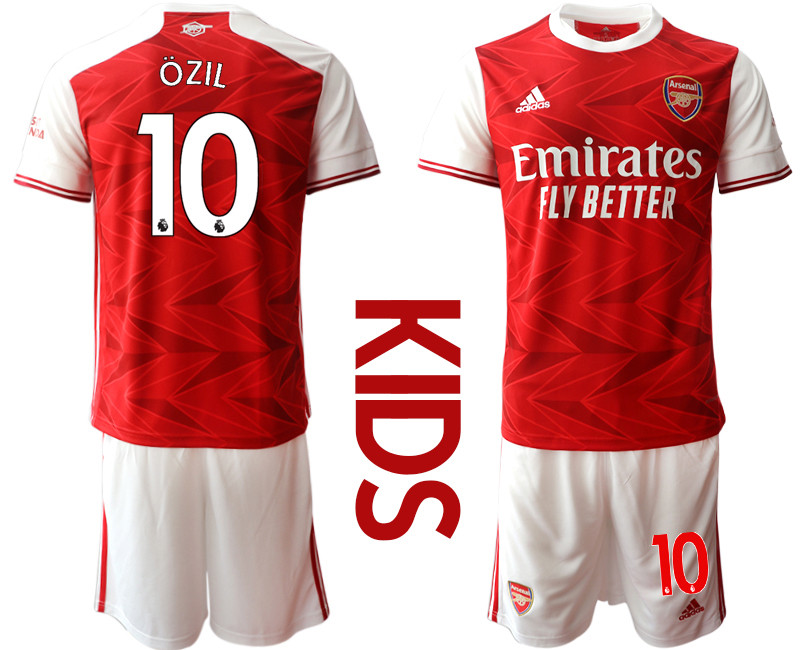 2020 21 Arsenal 10 OZIL Youth Home Soccer Jersey