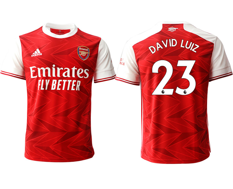 2020 21 Arsenal 23 DAVID LUIZ Home Thailand Soccer Jersey