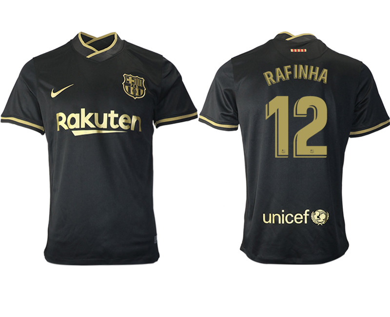 2020 21 Barcelona 12 RAFINHA Away Thailand Soccer Jersey