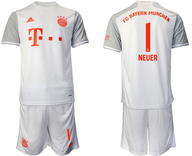 2020 21 Bayern Munich 1 NEUER Away Soccer Jersey