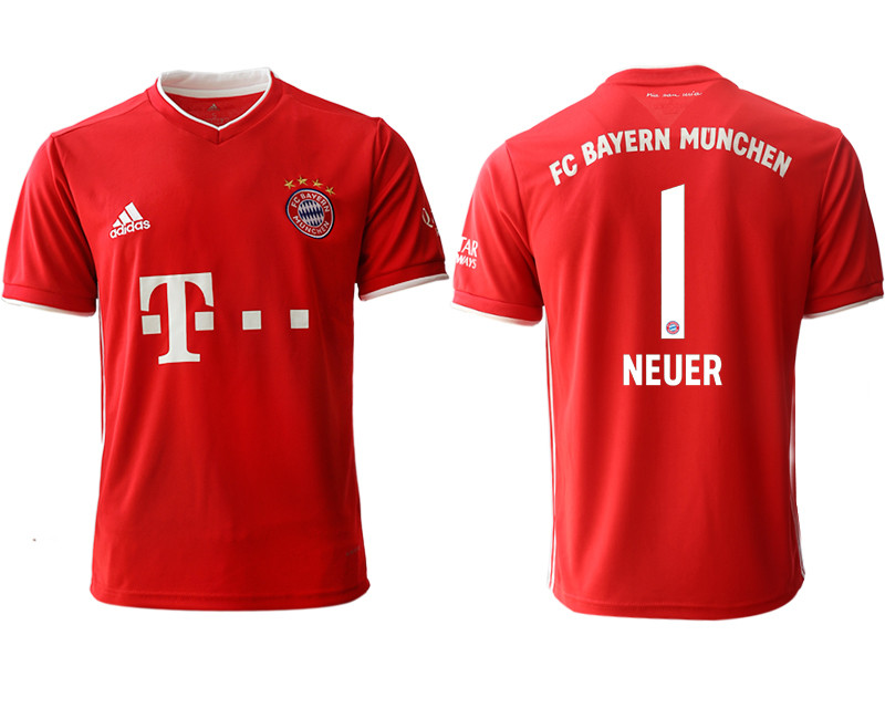 2020 21 Bayern Munich 1 NEUER Home Thailand Soccer Jersey