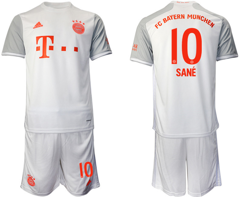 2020 21 Bayern Munich 10 SANE Away Soccer Jersey