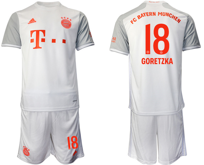 2020 21 Bayern Munich 18 GORETZKA Away Soccer Jersey