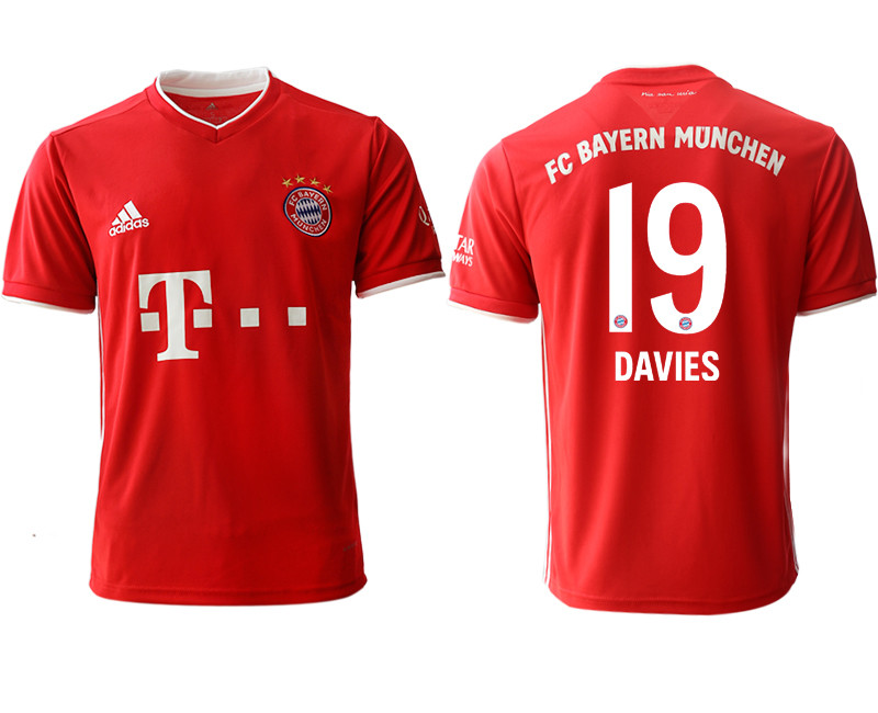 2020 21 Bayern Munich 19 DAVIES Home Thailand Soccer Jersey