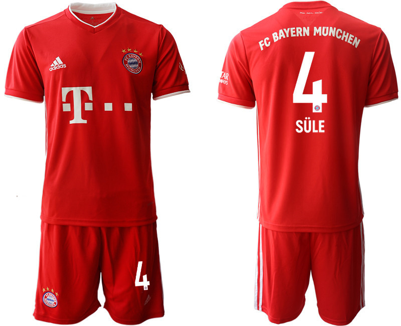 2020 21 Bayern Munich 4 SULE Home Soccer Jersey