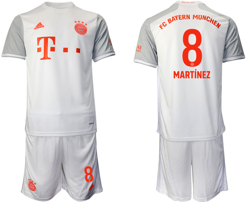 2020 21 Bayern Munich 8 MARTINEZ Away Soccer Jersey