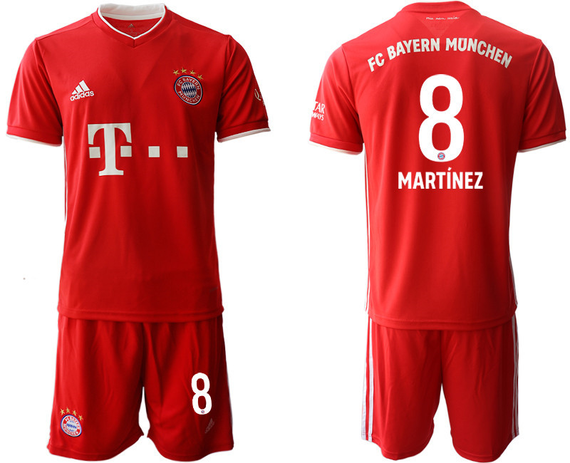 2020 21 Bayern Munich 8 MARTINEZ Home Soccer Jersey