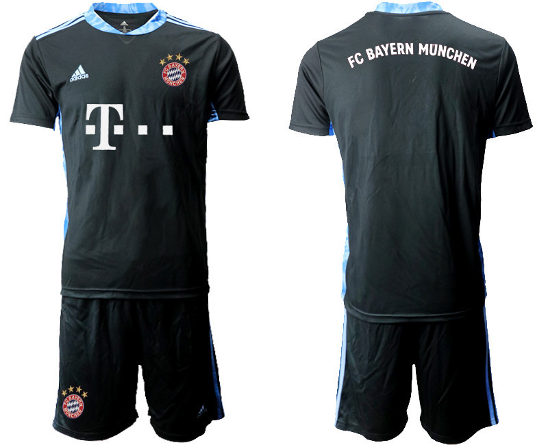 2020 21 Bayern Munich Black Goalkeeper Soccer Jersey
