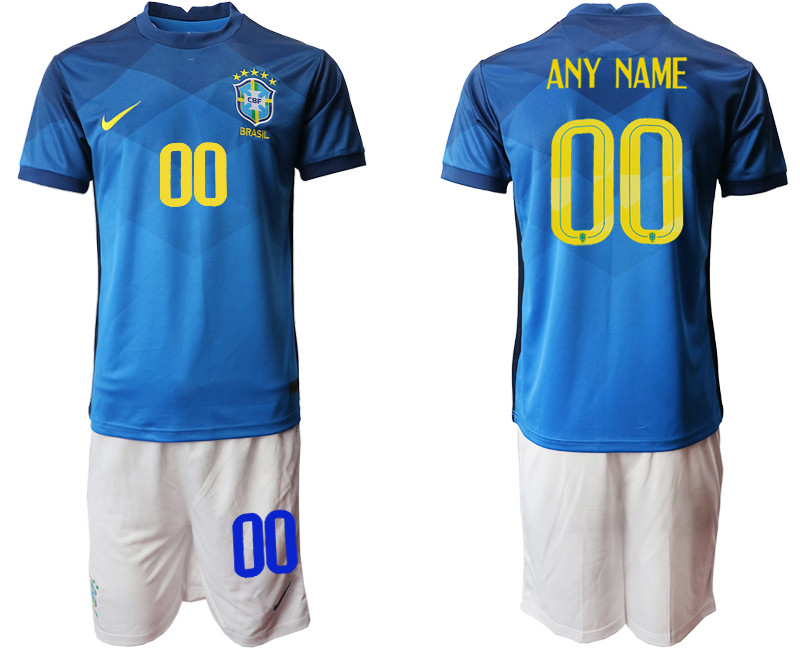 2020 21 Brazil Customized Away Soccer Jersey
