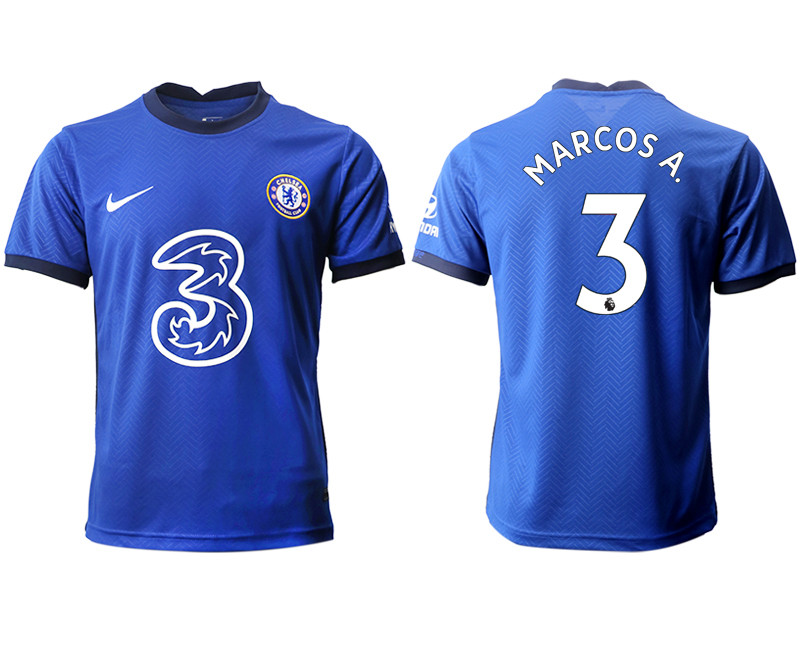 2020 21 Chelsea 3 MARCOSA. Home Thailand Soccer Jersey