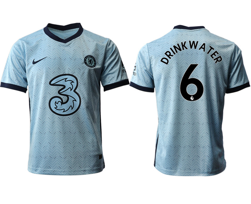 2020 21 Chelsea 6 DRINKWATER Away Thailand Soccer Jersey