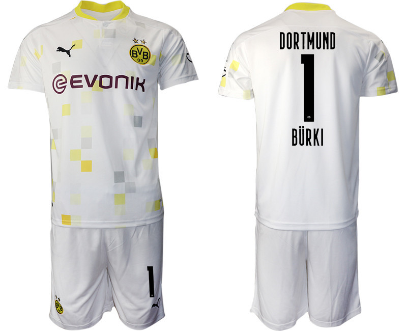 2020 21 Dortmund 1 BURKI Third Away Soccer Jersey