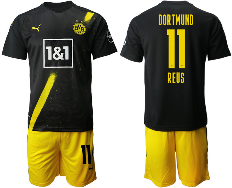 2020 21 Dortmund 11 REUS Away Soccer Jersey