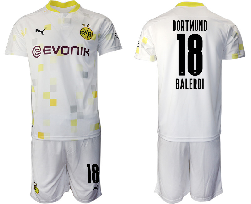 2020 21 Dortmund 18 BALERDI Third Away Soccer Jersey