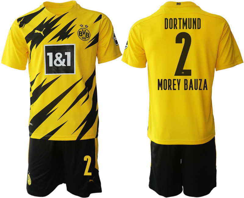 2020 21 Dortmund 2 MOREY BAUZA Home Soccer Jersey
