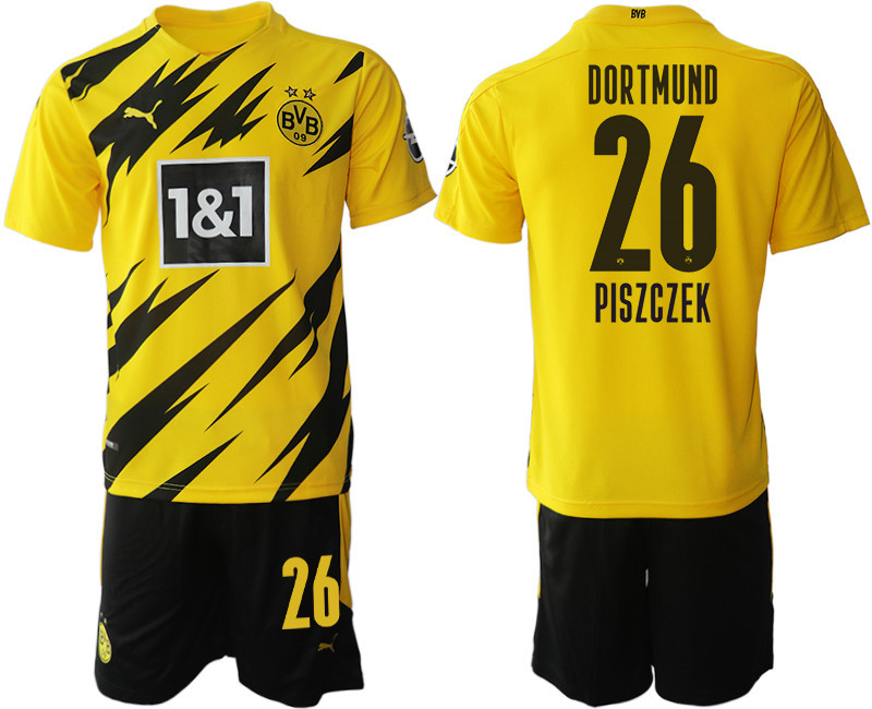 2020 21 Dortmund 26 PISZCZEK Home Soccer Jersey