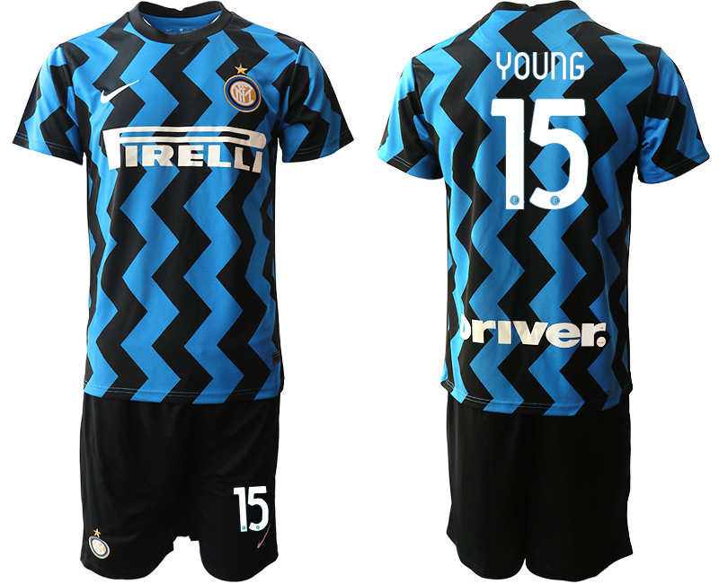 2020 21 Inter Milan 15 YOUNG Home Soccer Jersey