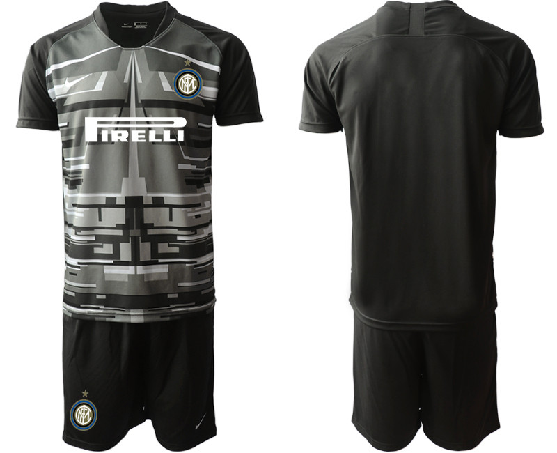 2020 21 Inter Milan Black Goalkeeper Soccer Jersey