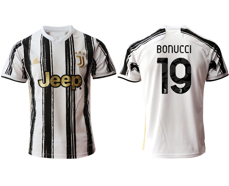 2020 21 Juventus 19 BONUCCI Home Thailand Soccer Jersey