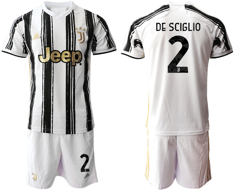 2020 21 Juventus 2 DE SCIGLIO Home Soccer Jersey