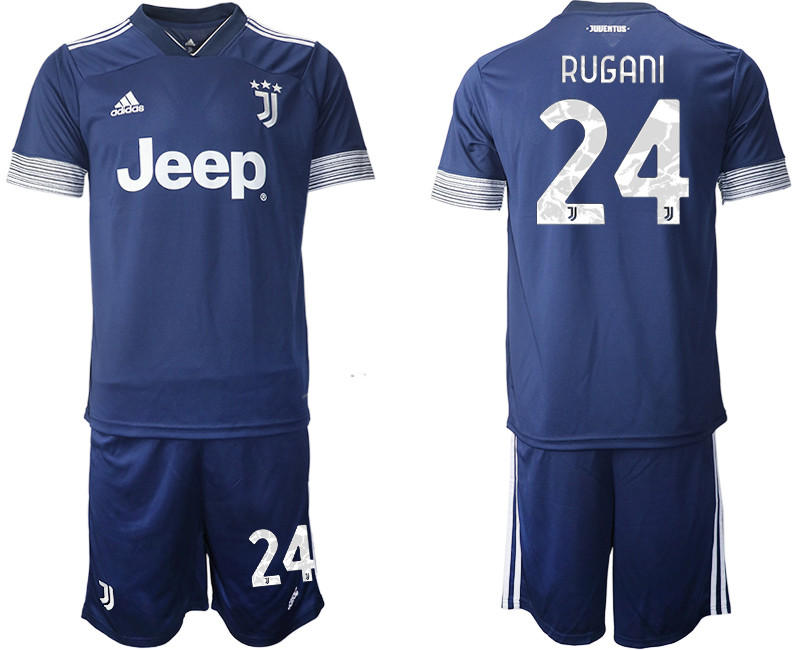 2020 21 Juventus 24 RUGANI Away Soccer Jersey