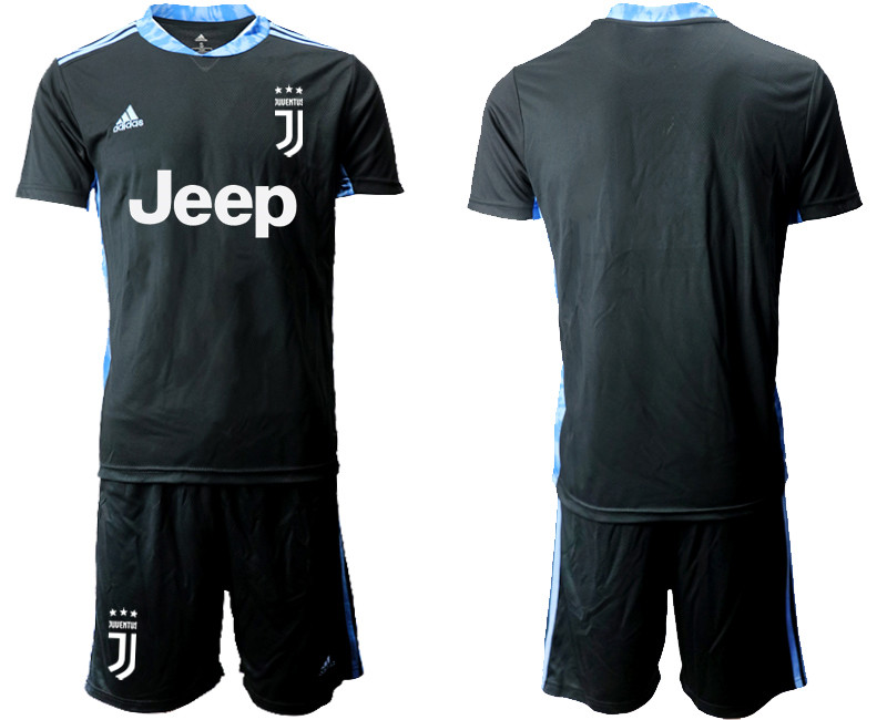 2020 21 Juventus Black Goalkeeper Soccer Jersey