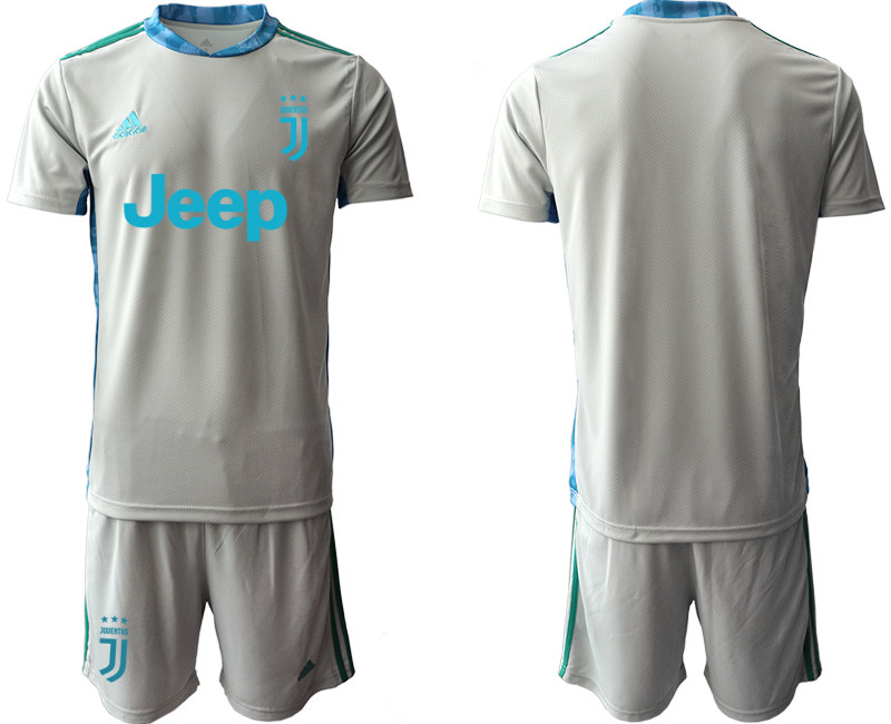 2020 21 Juventus Gray Goalkeeper Soccer Jersey