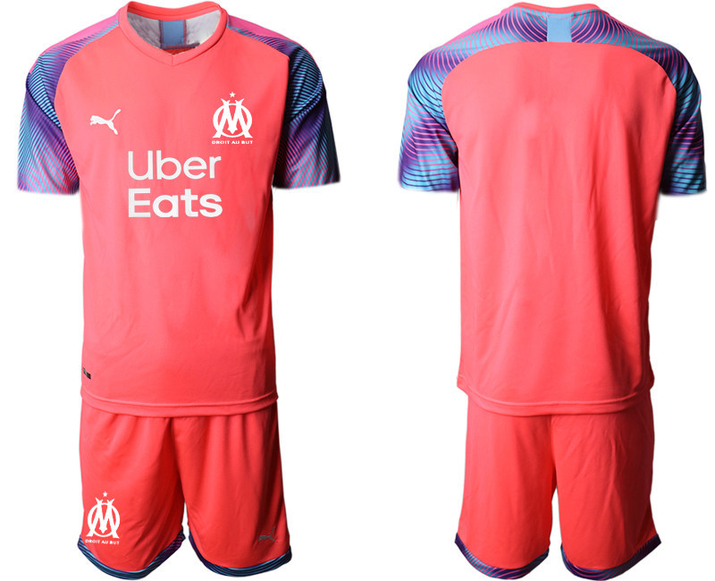 2020 21 Marseilles Pink Goalkeeper Soccer Jersey