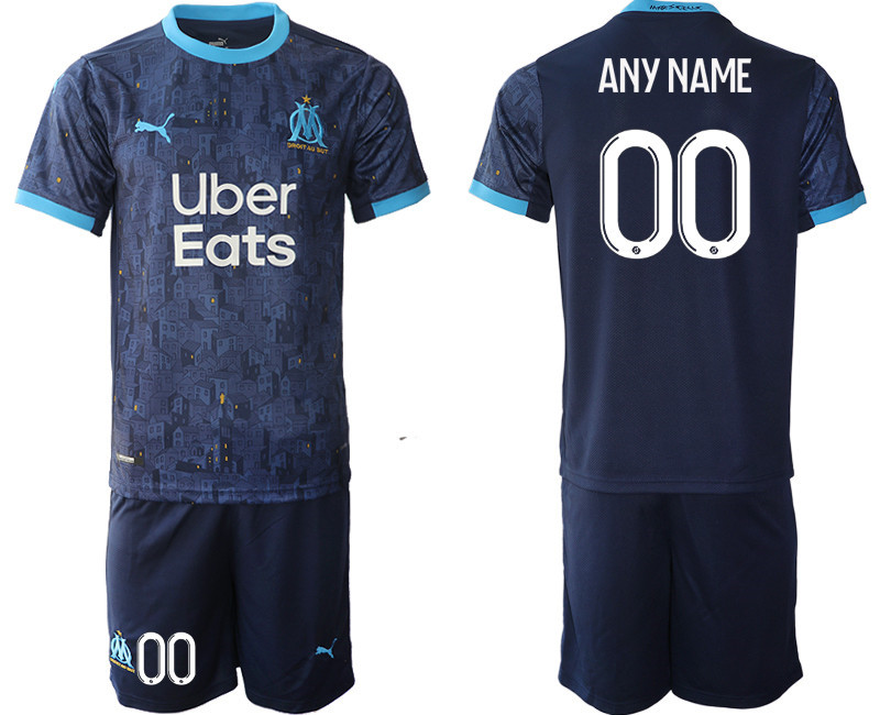 2020 21 Olympique de Marseille Customized Away Soccer Jersey
