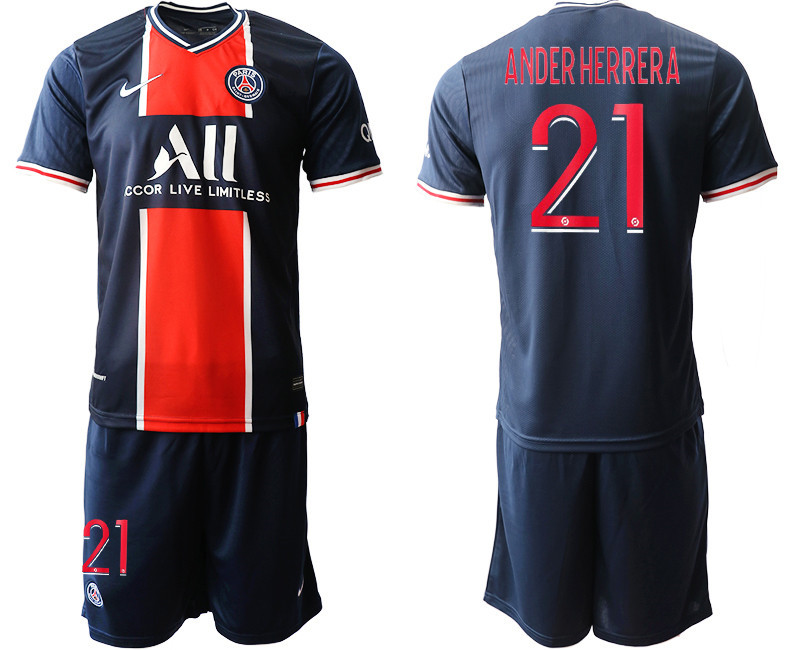 2020 21 Paris Saint Germain 21 ANDERHERRERA Home Soccer Jerseys