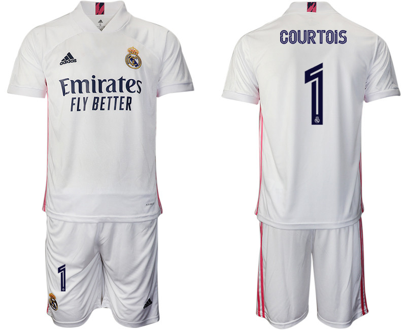 2020 21 Real Madrid 1 COURTOIS Home Soccer Jersey