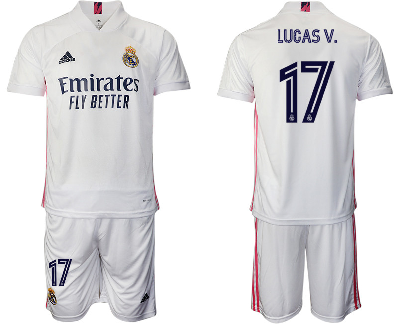 2020 21 Real Madrid 17 LUCAS V. Home Soccer Jersey