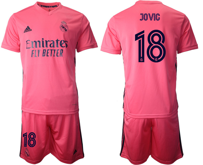 2020 21 Real Madrid 18 JOVIC Away Soccer Jersey