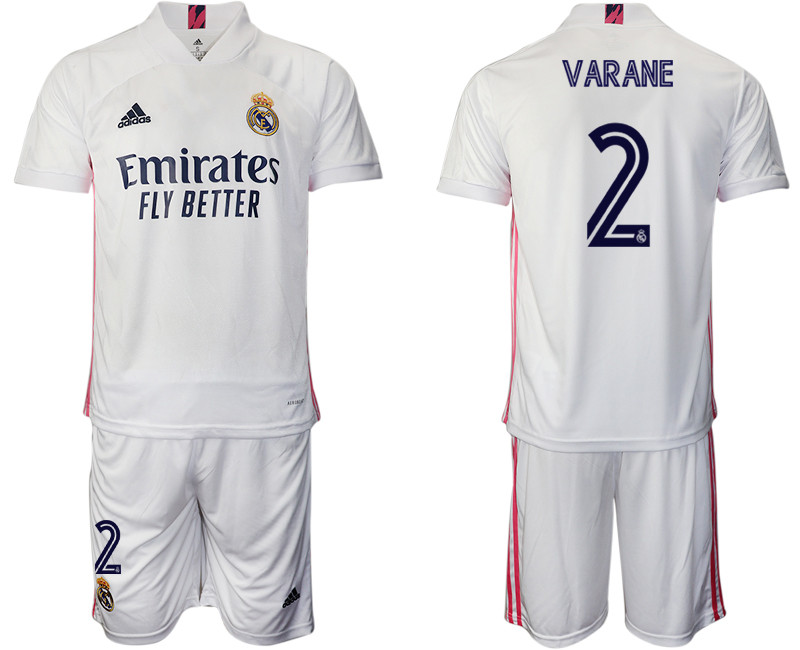 2020 21 Real Madrid 2 VARANE Home Soccer Jersey