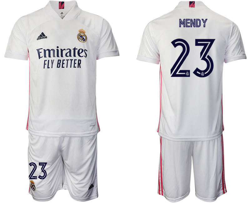 2020 21 Real Madrid 23 MENDY Home Soccer Jersey
