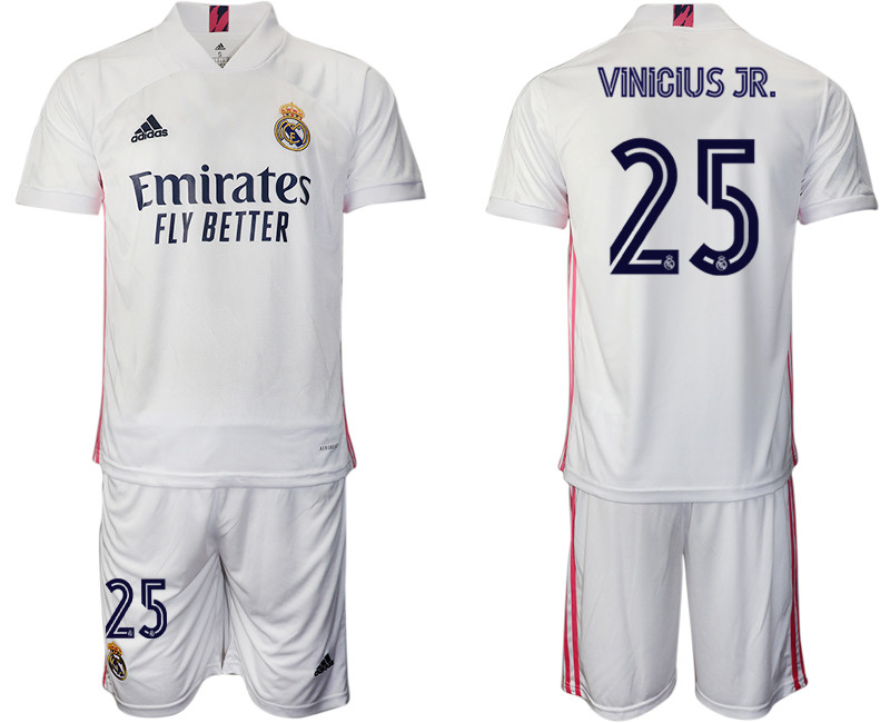 2020 21 Real Madrid 25 VINICIUS JR. Home Soccer Jersey