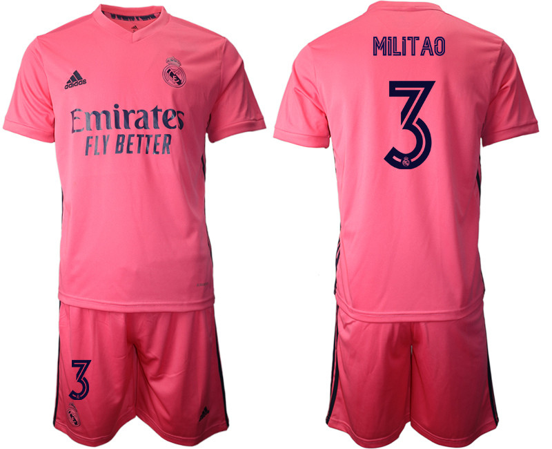 2020 21 Real Madrid 3 MILITAO Away Soccer Jersey