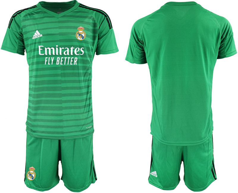 2020 21 Real Madrid Green Goalkeeper Soccer Jersey