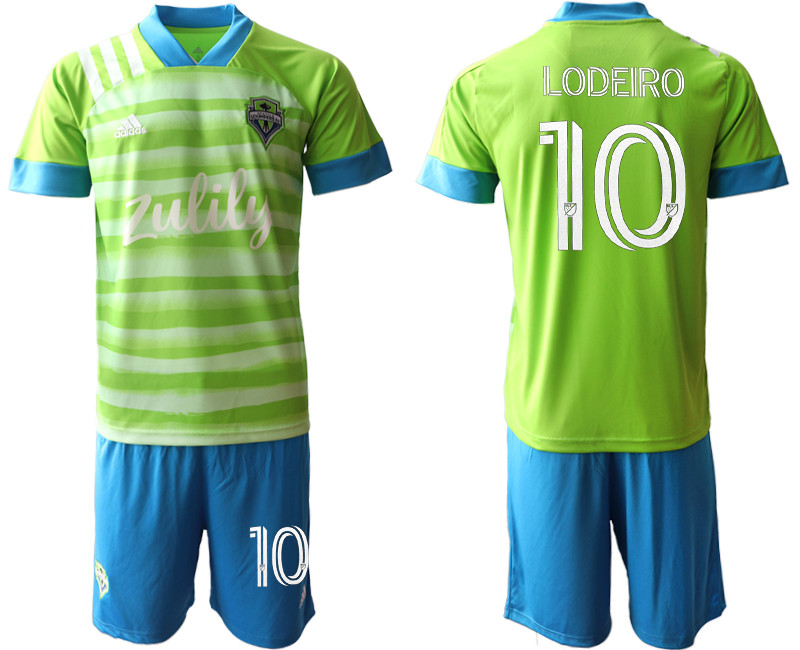 2020 21 Seattle Sounders 10 LODEIRO Home Soccer Jersey