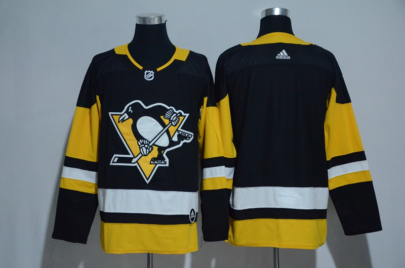  2017 NHL Pittsburgh Penguins Blank Black Ice Hockey Jerseys