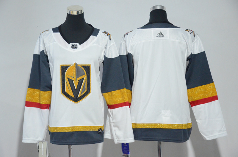  2017 NHL Vegas Golden Knights White Gray Ice Hockey Jerseys