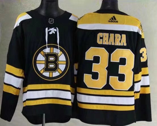  Boston Bruins #33 Zdeno Chara Black Home Authentic Stitched NHL Jersey