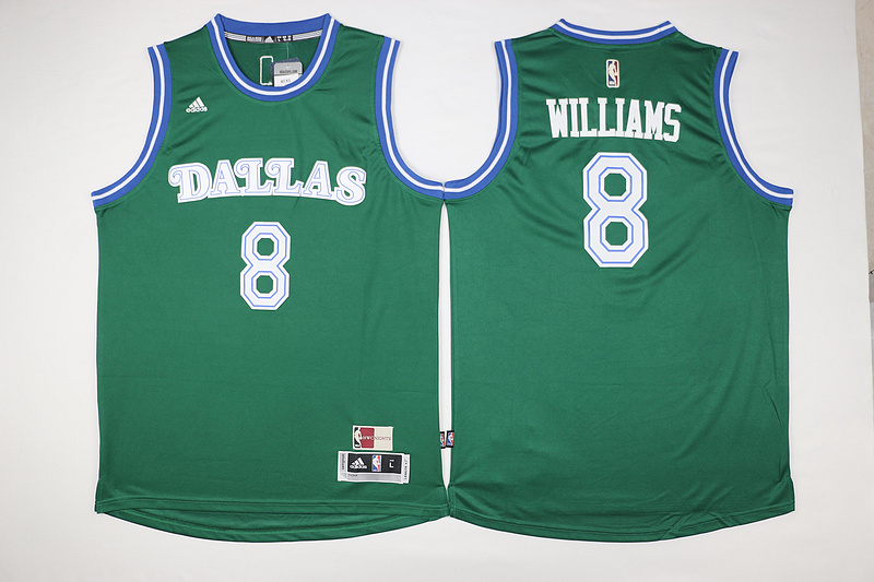  Dallas Mavericks 8 Deron Williams Revolution 30 Swingman Road White Jersey