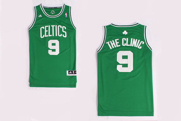  NBA 2013 2014 Boston Celtics 9 Rajon Rondo THE CLINIC Nickname Green Jersey