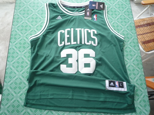  NBA Boston Celtics 36 Shaquille O'Neal New Revolution 30 Green Jersey